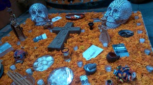 Detalle del altar de Gabo y Octavio Paz